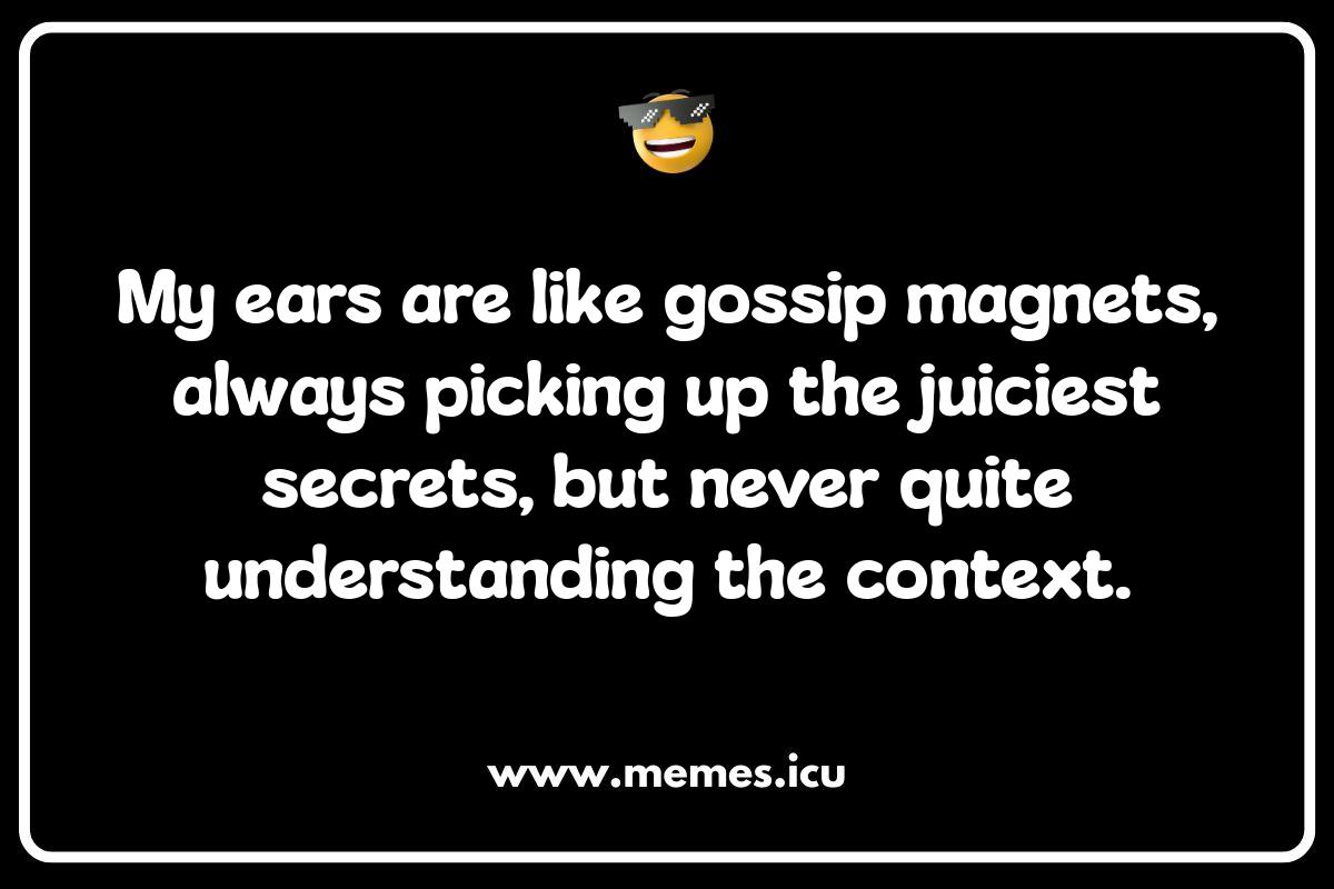 Adult Ears Humor: When Hearing Jokes Get a Little Racy Funny ears memes and jokes.