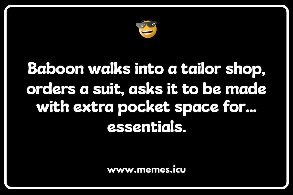 Baboon Antics: Unleashing the Funniest Baboon Memes Funny baboon meme showcasing hilarious primate antics. Check out more baboon jokes and puns inside!