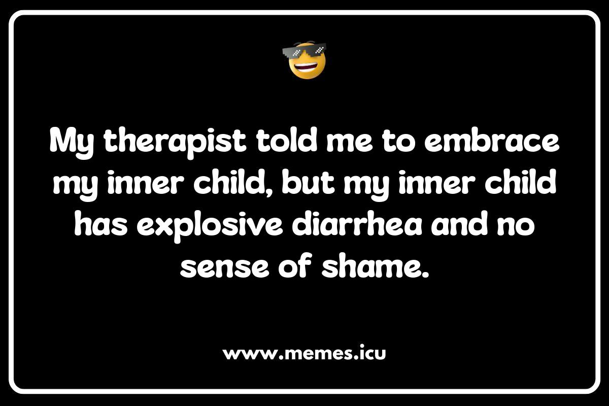 Online Diarrhea Humor: Tweets and Posts for When Things Get Sh*tty Funny diarrhea meme depicting a relatable uncomfortable situation. Perfect for sharing with friends who understand the urgency.