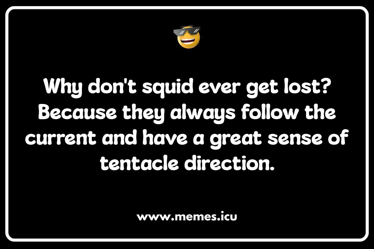 Squid Jokes for Kids: Ink-redibly Silly Sea Creature Fun Funny squid meme showing a grumpy Squidward, reflecting popular squid memes and jokes online.
